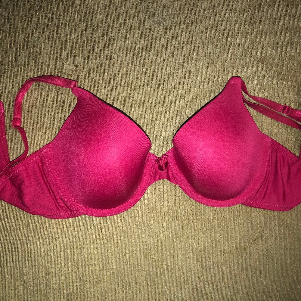 Inspirations Maidenform Bra 34C EEUC Dark Red
